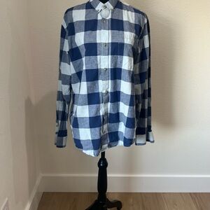 14th & Union Navy and White Plaid Men's Shirt